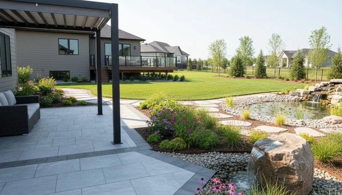 Landscaping service in Bellevue, NE for residential yard maintenance and outdoor curb appeal